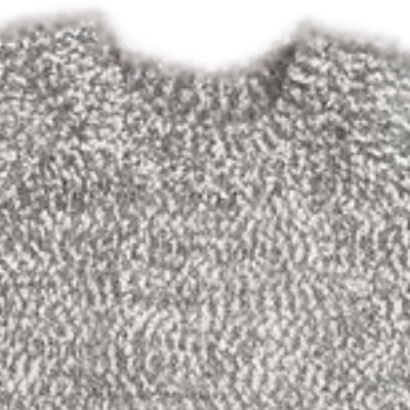 Soft & Fuzzy Gray Cozy Relaxed Oversized Boucle Knit Sweater LC Lauren Conrad - Picture 3 of 16